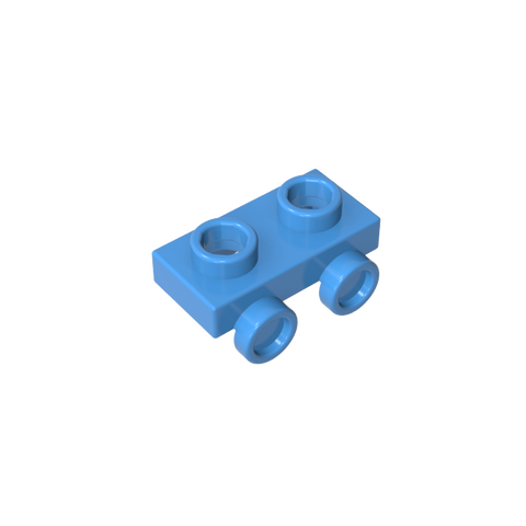 Gobricks,1x2 board with lower bump on one side,gds90192,gds90192-2