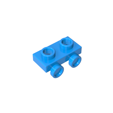 Gobricks,1x2 board with lower bump on one side,gds90192,gds90192-2
