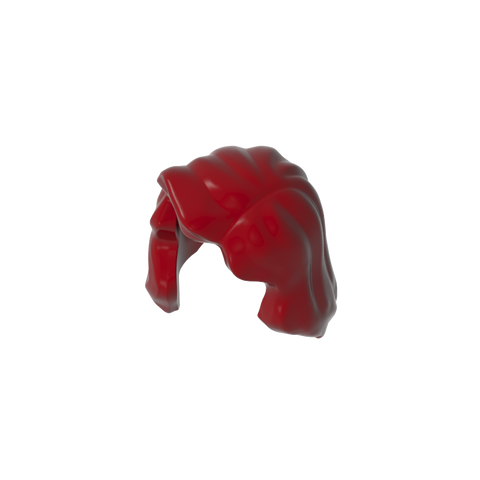 Gobricks,Minifig Hair Mid-Length with Part over Front of Right Shoulder,85974