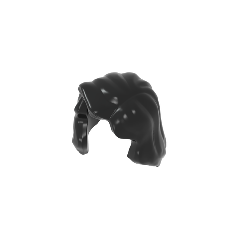 Gobricks,Minifig Hair Mid-Length with Part over Front of Right Shoulder,85974