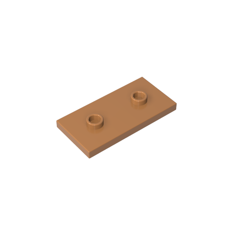 Gobricks,Plate Special 2 x 4 with Groove and Two Center Studs (Jumper),65509