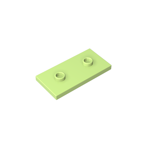 Gobricks,Plate Special 2 x 4 with Groove and Two Center Studs (Jumper),65509