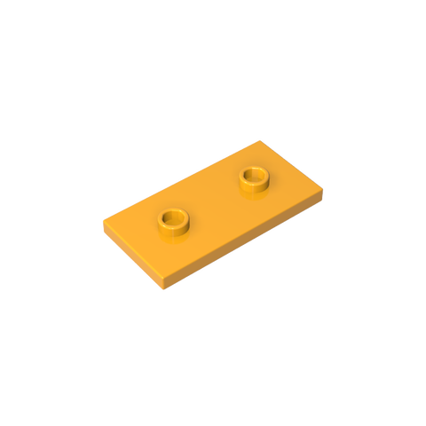 Gobricks,Plate Special 2 x 4 with Groove and Two Center Studs (Jumper),65509