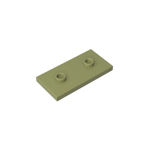Gobricks,Plate Special 2 x 4 with Groove and Two Center Studs (Jumper),65509