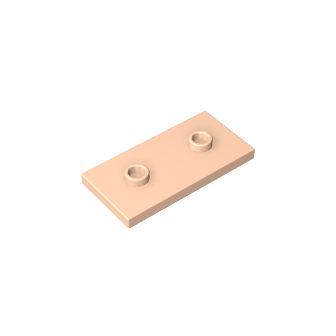 Gobricks,Plate Special 2 x 4 with Groove and Two Center Studs (Jumper),65509