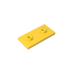 Gobricks,Plate Special 2 x 4 with Groove and Two Center Studs (Jumper),65509