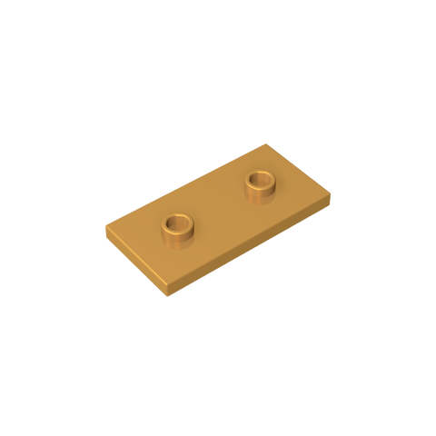 Gobricks,Plate Special 2 x 4 with Groove and Two Center Studs (Jumper),65509
