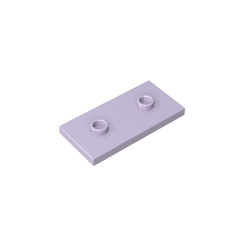 Gobricks,Plate Special 2 x 4 with Groove and Two Center Studs (Jumper),65509