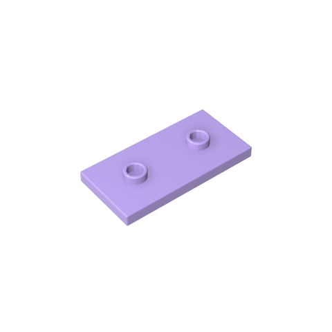 Gobricks,Plate Special 2 x 4 with Groove and Two Center Studs (Jumper),65509