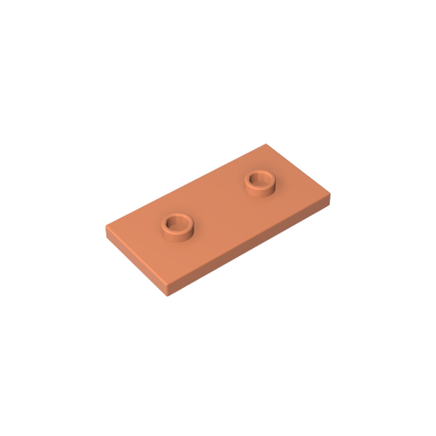 Gobricks,Plate Special 2 x 4 with Groove and Two Center Studs (Jumper),65509