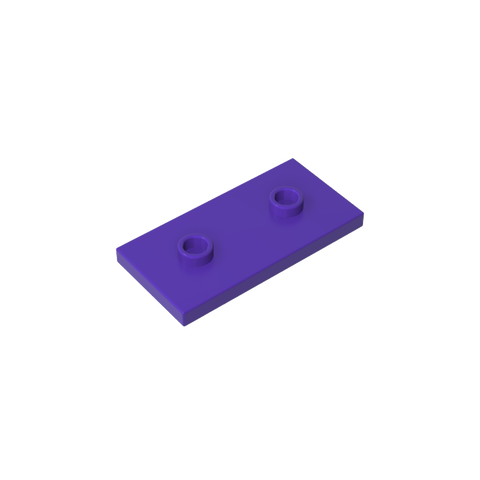 Gobricks,Plate Special 2 x 4 with Groove and Two Center Studs (Jumper),65509