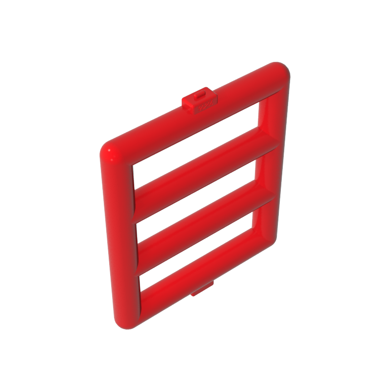 Gobricks,Bar 1 x 4 x 3 Window [Side Tabs],6016