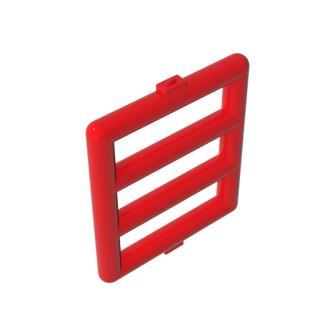 Gobricks,Bar 1 x 4 x 3 Window [Side Tabs],6016