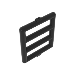 Gobricks,Bar 1 x 4 x 3 Window [Side Tabs],6016