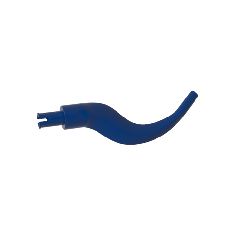 Gobricks,Plant/ Animal Body Part, Tree/ Branch/ Tail/ Appendage Bladed with Pin,24204,65041