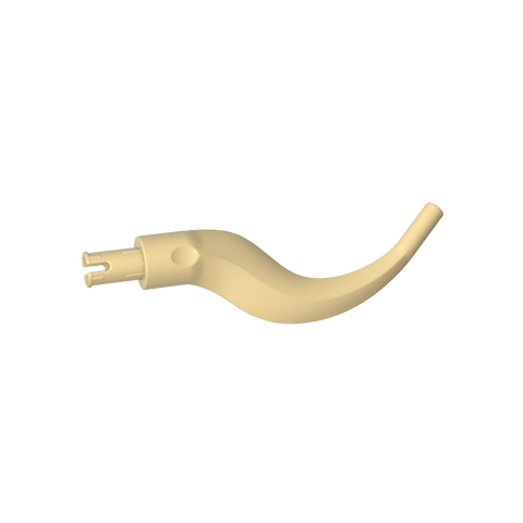 Gobricks,Plant/ Animal Body Part, Tree/ Branch/ Tail/ Appendage Bladed with Pin,24204,65041