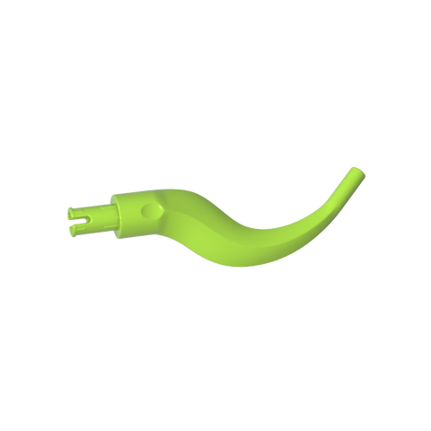 Gobricks,Plant/ Animal Body Part, Tree/ Branch/ Tail/ Appendage Bladed with Pin,24204,65041
