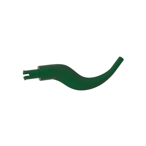 Gobricks,Plant/ Animal Body Part, Tree/ Branch/ Tail/ Appendage Bladed with Pin,24204,65041