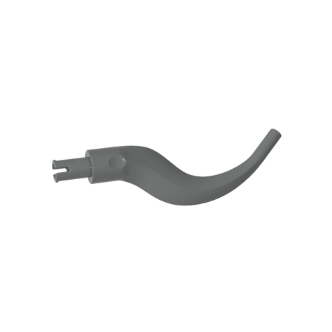 Gobricks,Plant/ Animal Body Part, Tree/ Branch/ Tail/ Appendage Bladed with Pin,24204,65041