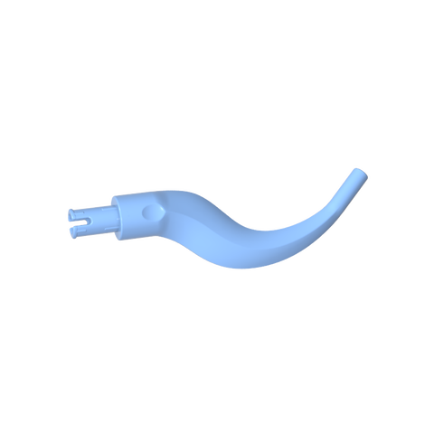 Gobricks,Plant/ Animal Body Part, Tree/ Branch/ Tail/ Appendage Bladed with Pin,24204,65041