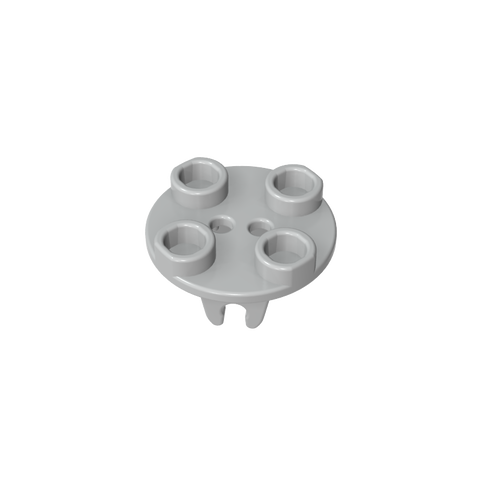 Gobricks,Wheel Holder, Plate, Round 2 x 2 Thin with Clips,2655,26716