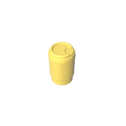 Gobricks,Equipment Cup with Take Out Lid [Plain],15496