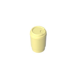 Gobricks,Equipment Cup with Take Out Lid [Plain],15496