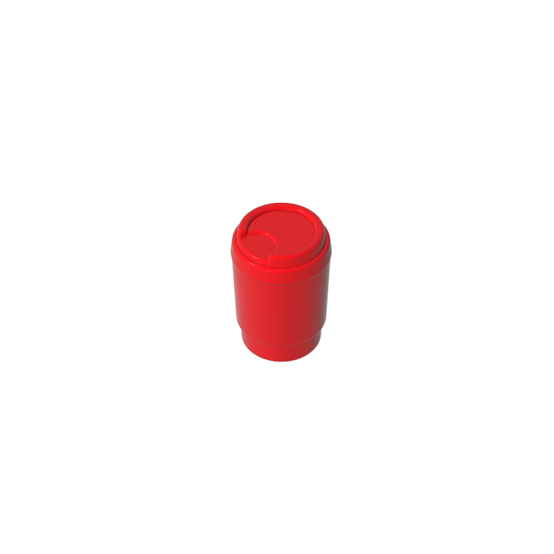 Gobricks,Equipment Cup with Take Out Lid [Plain],15496