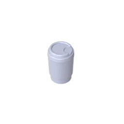 Gobricks,Equipment Cup with Take Out Lid [Plain],15496