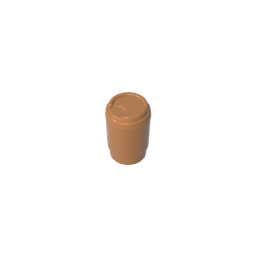 Gobricks,Equipment Cup with Take Out Lid [Plain],15496