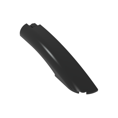 Gobricks,Slope Curved 10 x 2 x 2 with Curved End Right,77182