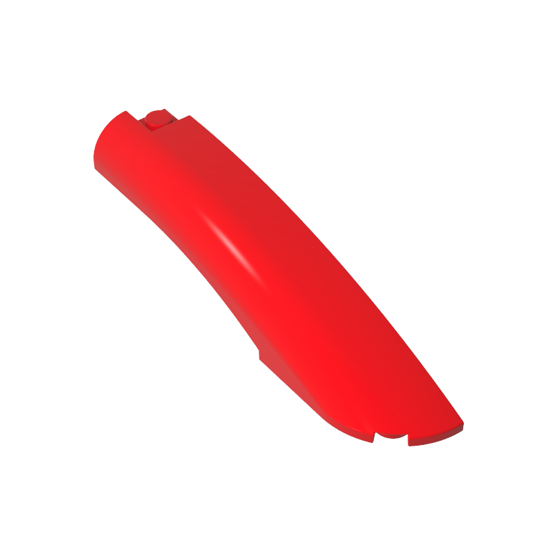 Gobricks,Slope Curved 10 x 2 x 2 with Curved End Right,77182