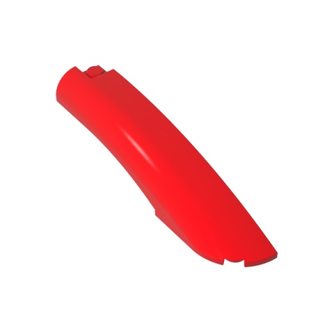 Gobricks,Slope Curved 10 x 2 x 2 with Curved End Right,77182