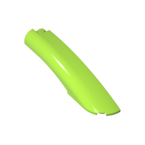 Gobricks,Slope Curved 10 x 2 x 2 with Curved End Right,77182