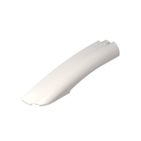 Gobricks,Slope Curved 10 x 2 x 2 with Curved End Left,77180