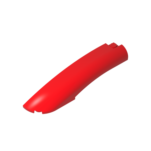 Gobricks,Slope Curved 10 x 2 x 2 with Curved End Left,77180