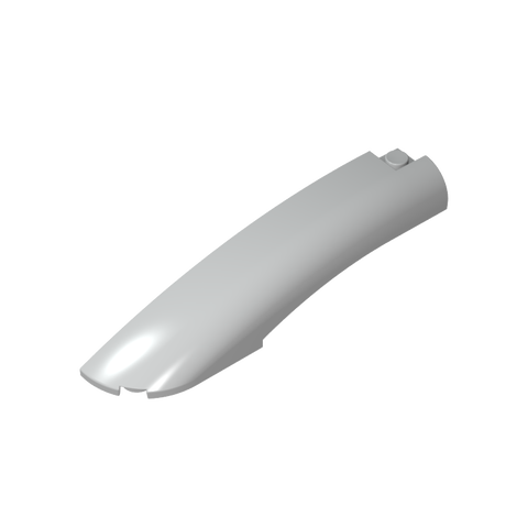 Gobricks,Slope Curved 10 x 2 x 2 with Curved End Left,77180