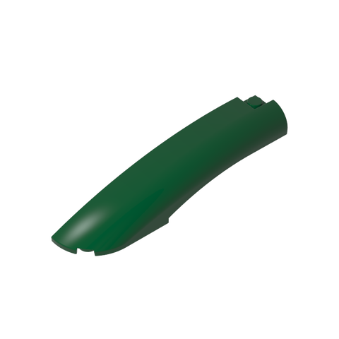 Gobricks,Slope Curved 10 x 2 x 2 with Curved End Left,77180