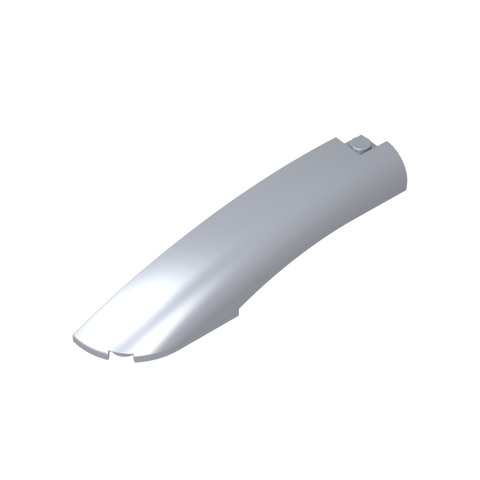 Gobricks,Slope Curved 10 x 2 x 2 with Curved End Left,77180