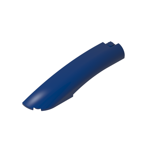 Gobricks,Slope Curved 10 x 2 x 2 with Curved End Left,77180