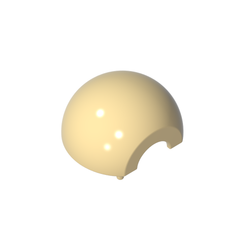Gobricks,Dome Hemisphere 2 x 2 with Cutout,61287,39696