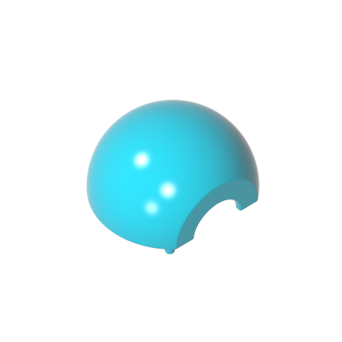 Gobricks,Dome Hemisphere 2 x 2 with Cutout,61287,39696