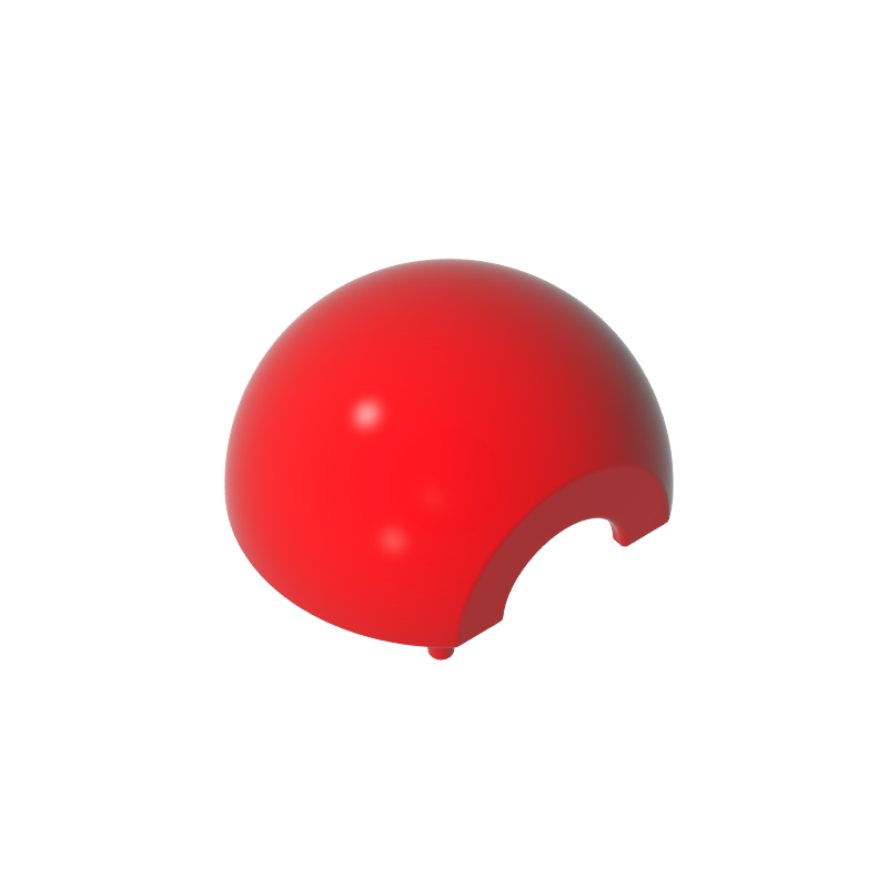 Gobricks,Dome Hemisphere 2 x 2 with Cutout,61287,39696