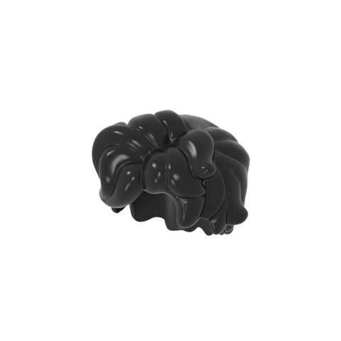Gobricks,Minifig Hair Tousled and Sticking Out on Both Sides,25412