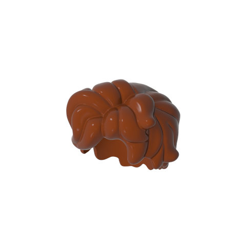 Gobricks,Minifig Hair Tousled and Sticking Out on Both Sides,25412