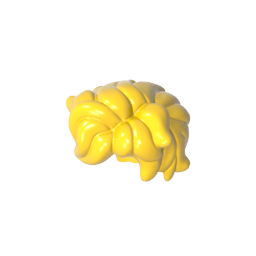Gobricks,Minifig Hair Tousled and Sticking Out on Both Sides,25412