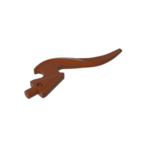 Gobricks,Wave/ Flame Rounded Single with Pin,18395
