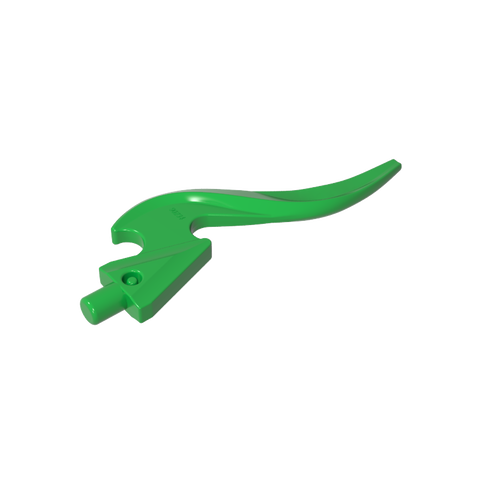 Gobricks,Wave/ Flame Rounded Single with Pin,18395