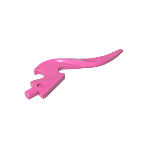 Gobricks,Wave/ Flame Rounded Single with Pin,18395