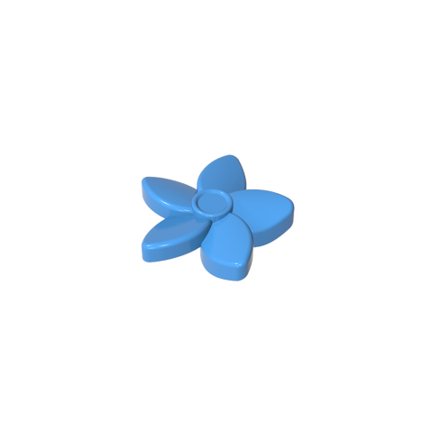 Gobricks,Plant, Flower with Pointed Petals and Pin,18853